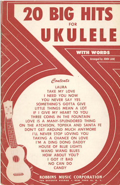 20 Big Hits for the Ukulele