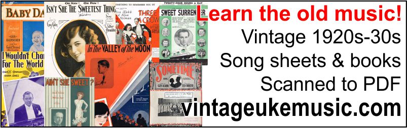 Vintage ukulele music